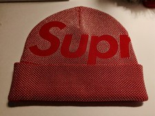 SUPREME Beanie Mütze ungetragen Rot Logo Winter 25 Limited Neu
