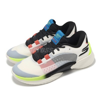 Skechers SKX Resagrip White Black Red Men Basketball Hoopers Shoes