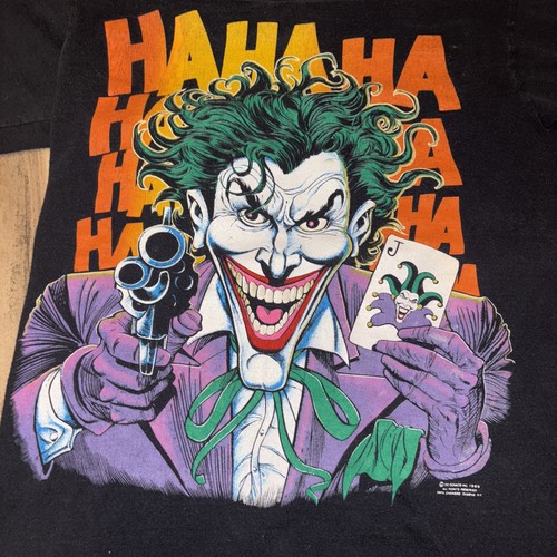 Vintage Batman The Joker Laughing Shirt Mens Small Single Stitch Rare USA 1989 - Picture 6 of 20