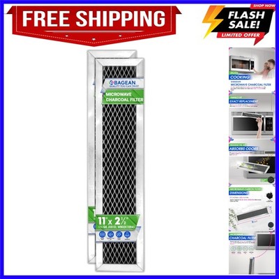 Microwave Charcoal Filter 11.02  x 2.52  for GE Microwave Filter Replacement ...