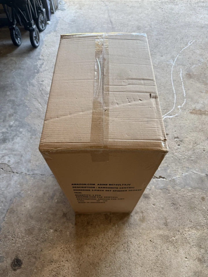 新秀丽中心硬质可扩展行李箱带万向轮,蓝绿色,3 件 — 第 4/4 张图片