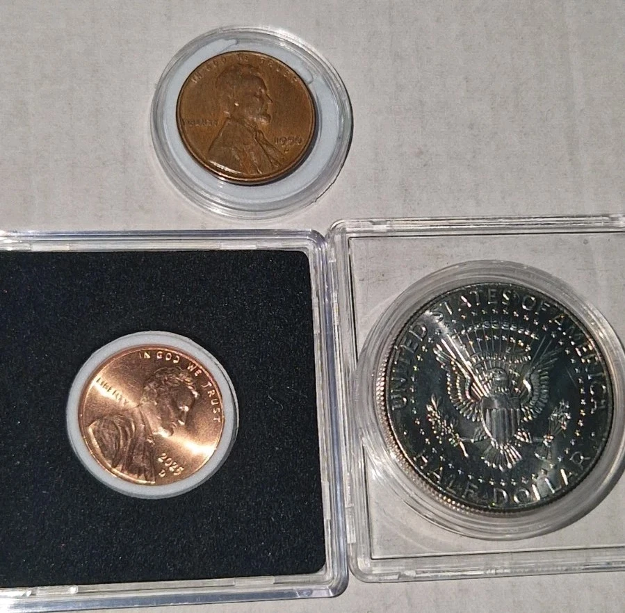2025 D LINCOLN CENTS 1960 D U.2025 D ,,2023 P KENNEDY ALLE IM STEMPEL GLANZ - Bild 2 von 4