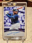 Junior Caminero 2025 Panini Donruss Signature Series On Card Auto Tampa Bay Rays