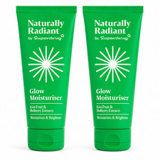 2XNaturally Radiant Glow Moisturiser 100ml Face Cream Hydrating Brightening Skin