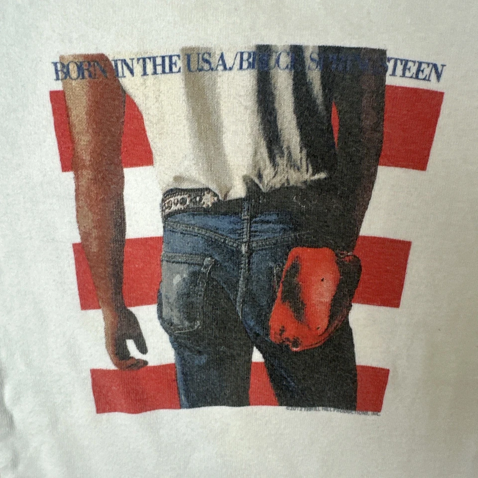 Nuevo Bruce Springsteen Nacido en Estados Unidos Bebé Bebé Una Pieza Edad 6-12 Meses Gira Foto 3 de 4