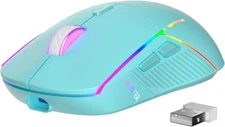 FFJ Wireless Gaming Mouse, RGB, 24000 DPI, Universal - Mint