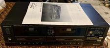 Technics RS-T11 Stereo Dual Cassette Deck Vintage No Remote - Functional - No RW