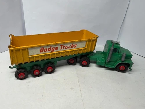 Matchbox King Size No K-16 Dodge Tractor Tipper Fruehauf Truck Lesney JR9D