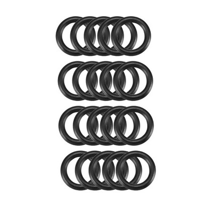 20pcs Black Nitrile Butadiene Rubber NBR O-Ring 8mm Inner Dia 1.9mm Width