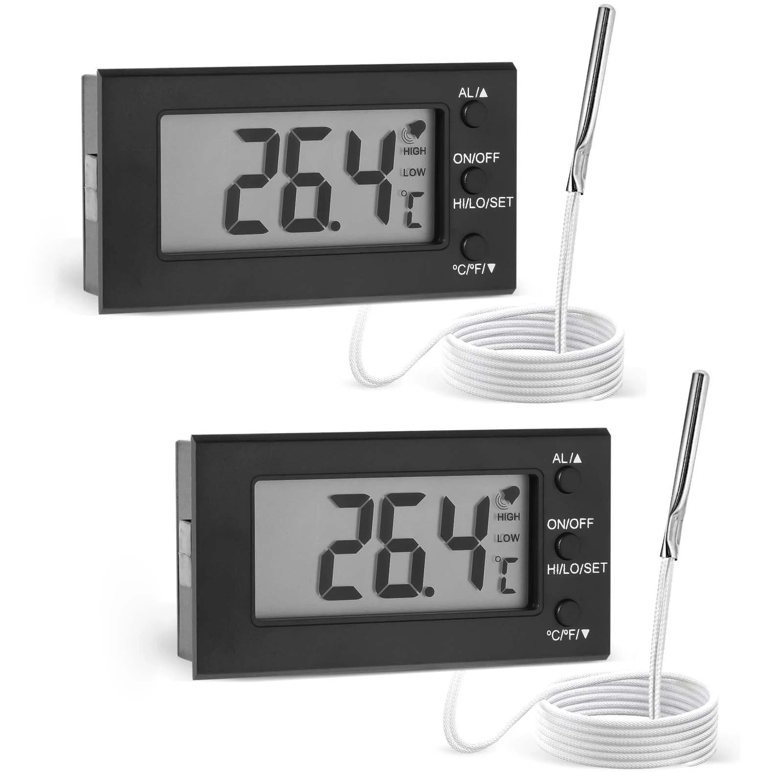 2Pack Digital Oven Thermometer -58°F to 572°F/-50°C-300°C, Thermometer with P...
