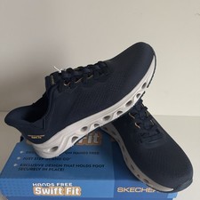 Skechers Hands Free Swift Fit Men  s Size 12 Navy Slip On Sneakers 255047 NIB