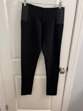 Shinestar Rayon/Nylon/Spandex Black Pants Womens Size Lg Straight Leg