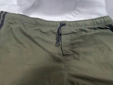 US Polo Assn Men's XL Cargo Swim Trunks Olive Green Drawstring