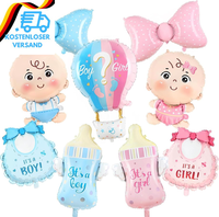 9 StüCk Gender Reveal Balloon, Boy Or Girl Ballon, Gender Reveal Party Deko Set,