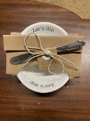 ! Mudpie Circa  Lets Dip  Dip Bowl Knife