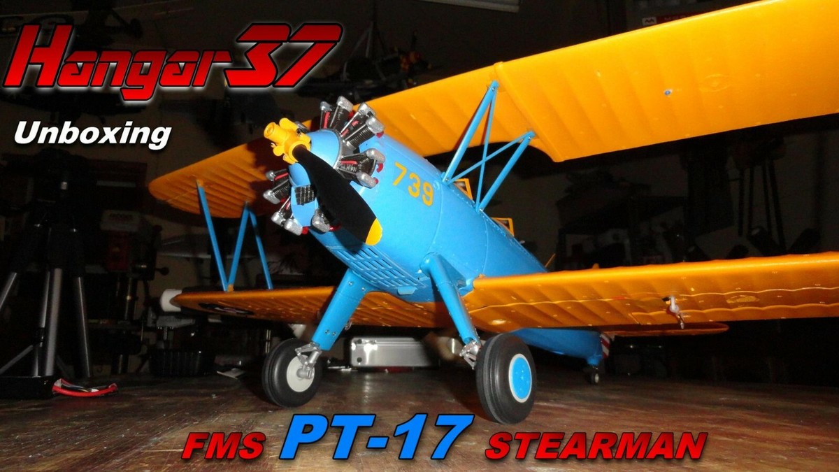 FMS PT-17 Stearman 1050mm PNP World War II Trainer Bi-Plane | eBay