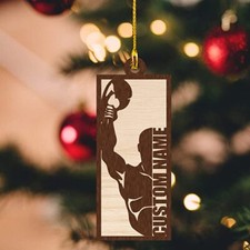 Personalized Red Boxing Gloves Ornament 2022 Christmas Tree Custom Name Boxing O