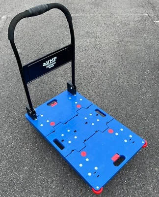 Warehouse 400kg Klappplattformwagen Handpaketwagen Dolly Wheels Riemenscheibe 6