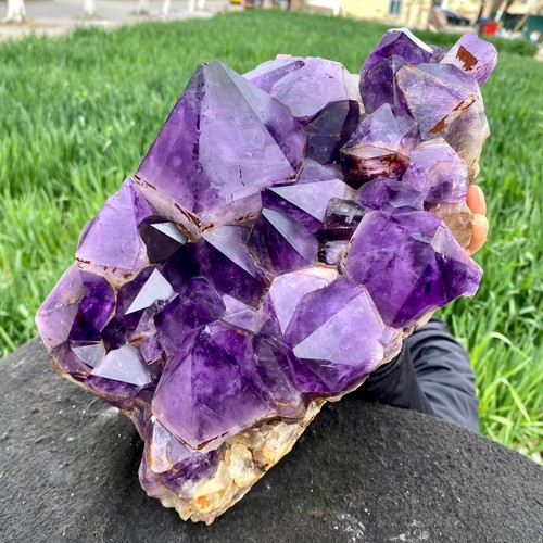 14.88LB Natural amethyst Cluster Quartz Crystal backbone mineral Specimen Healin - Picture 3 of 11
