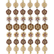 6-inch strand of High-Quality Czech Glass Beads - Table cut designs - CGS233