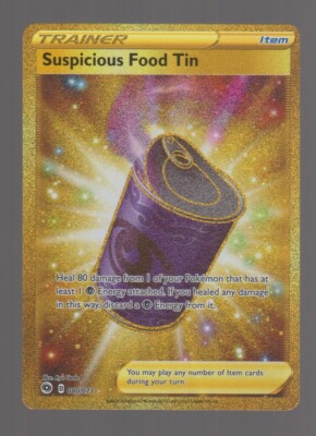 Pokemon TCG Champion's Path SUSPICIOUS FOOD TIN FULL ART Secret Rare 080/073
