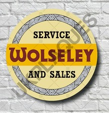 WOLSELEY SERVICE VERKAUF 2FT GARAGE WANDSCHILD PLAKETTE KLASSIKER VINTAGE WERKSTATT
