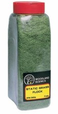 Woodland Scenics  New 2025  Static Grass Flock  Dark Green  Any Scale FL636