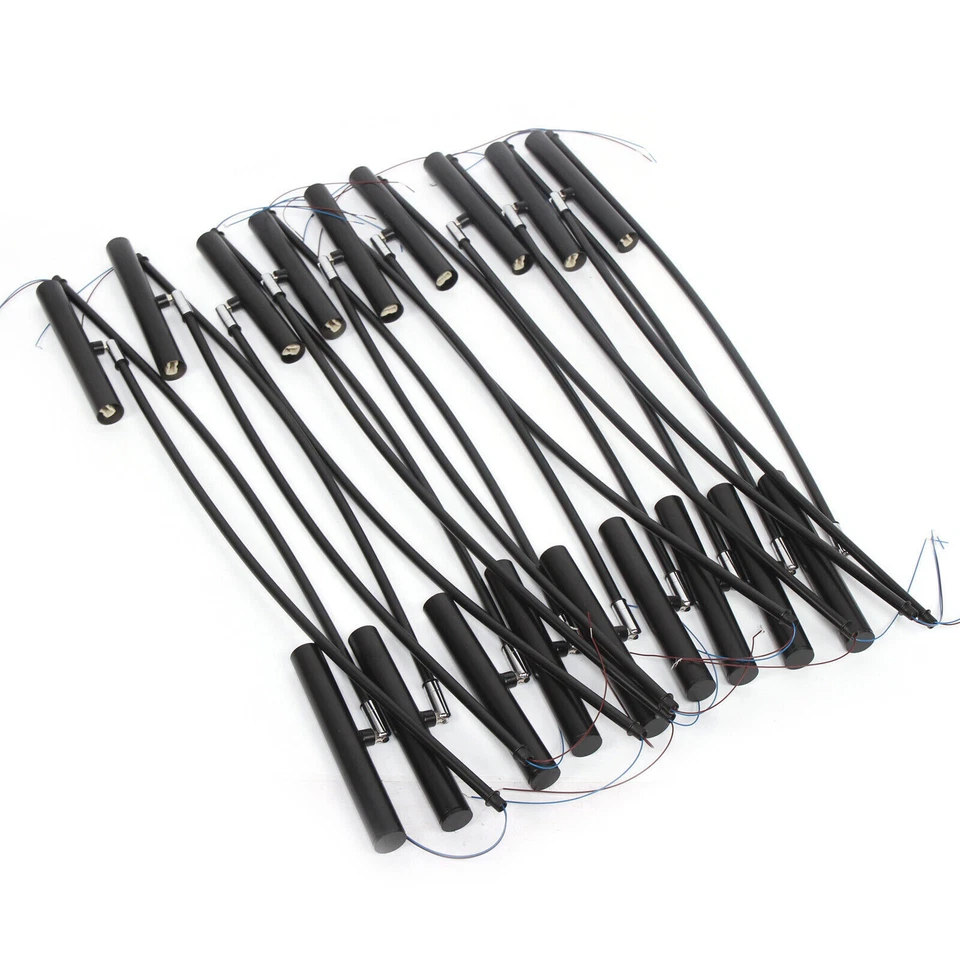 Lámpara de techo nórdica con luz colgante de metal con rama negra de 18 cabezas Foto 3 de 4