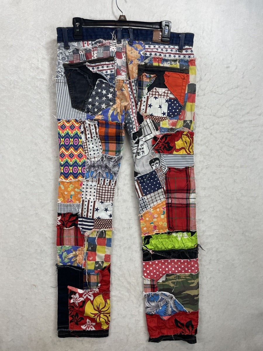 パンツ aeae CHECK PATCHWORK DENIM PANTS AEAE□CHECK PATCHWORK DENIM PANTS□送料込