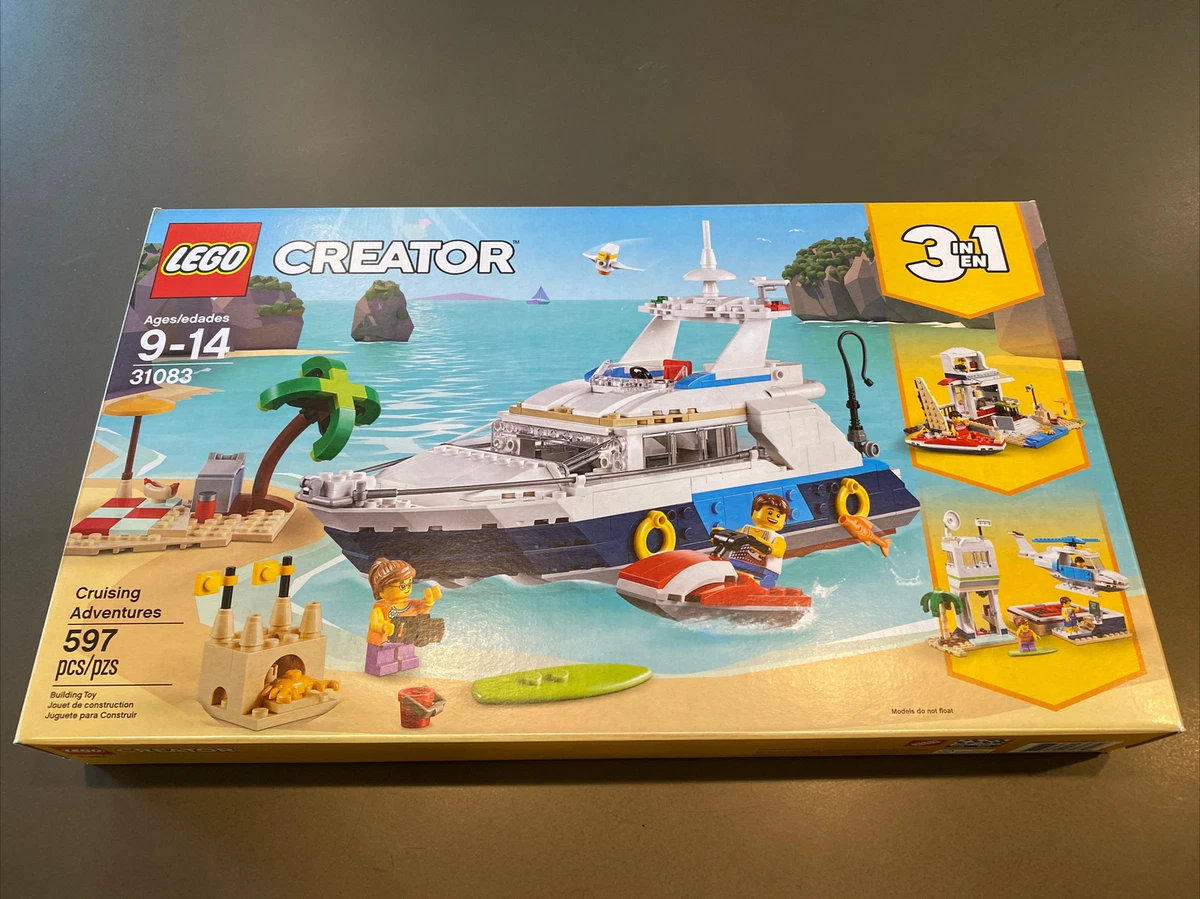 Lego Creator 3 in 1 31083 Cruising Adventures NEW Sealed Yacht