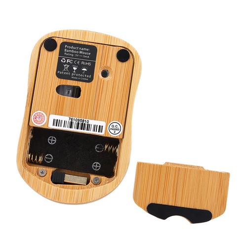 2.4G Mice Optical USB Receiver Bamboo for PC Laptop Y7N8 - Picture 5 of 11