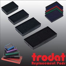 Trodat Printy Line Rubber Stamp Replacement Pads BLACK BLUE RED GREEN VIOLET etc