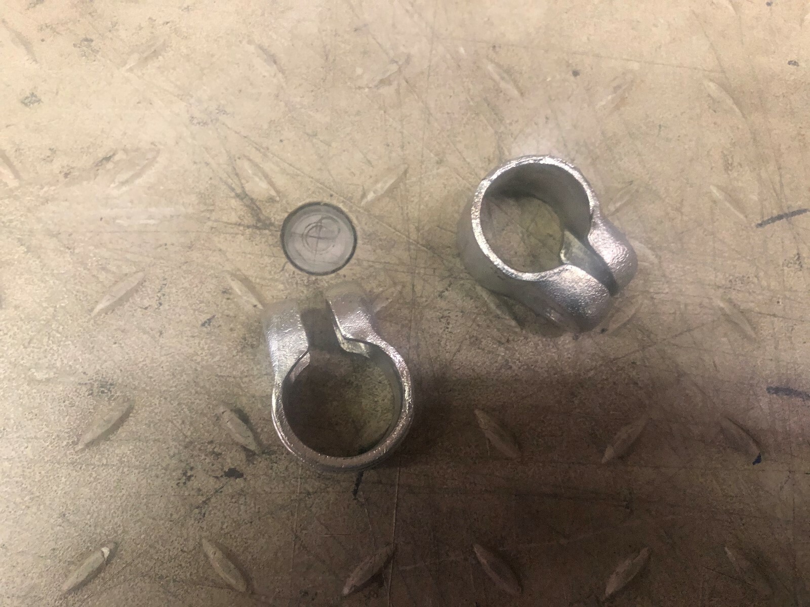 antique one pair corvette tie rod sleeve clamps replated eBay