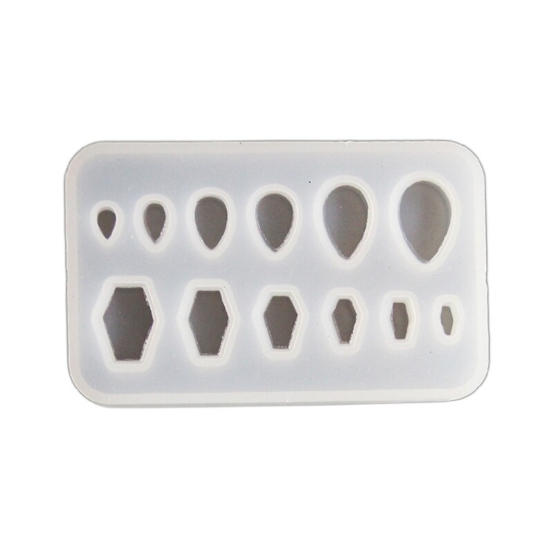 Sturdy flexible silicone mold for crafting unique ear jewelry and accessories