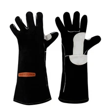 Leather Forge MIG Welding Gloves, Heat Fire Resistant Welders Gloves, Grill