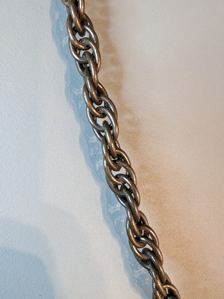 J. Crew Shoulder Bag Blue With Green And White Stripe 100 Percent Silk purse - Image 2 of 4