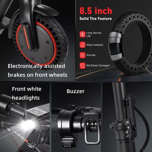 ADULT ELECTRIC SCOOTER 350W LONG RANGE 30KM HIGH SPEED 20MPH +APP Birthday Gift - Picture 7 of 16