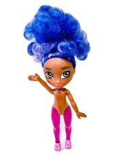 Hairdorables Hairmazing 2021 Just Play Poseable Purple Curly Hair Doll #1751GP01