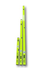 BMI neon Wasserwaagen Set: 60cm + 120cm + 180cm neon gelb Aluminium 2 Libellen