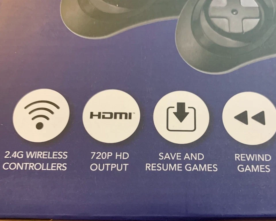 Consola AtGames Sega Genesis Controlador Inalámbrico HDMI Juegos Integrados 1800 Retro Foto 3 de 4