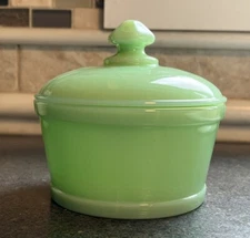 Mosser Glass Smooth Round Milk Glass Butter Tub - you choose color! 4.75" wide