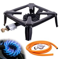 Un réchaud tabouret à gaz 7 kW Brûleur en fonte Réchaud de camping 30x30cm