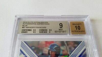 2018 Panini ELITE EXTRA WANDER FRANCO BLUE ASPIRATIONS AUTO /50