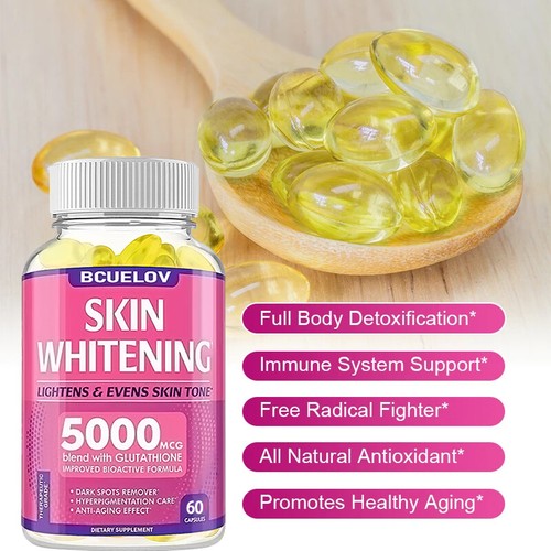 Glutathione Whitening Capsules - Lightens Dark Spots and Aging, Detoxification - Picture 6 of 7