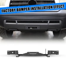 Black Steel Front Bumper Winch Mounting Plate For 2007-2013 Toyota Tundra Truck 