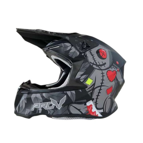 Xtron-Bikewear Modular Flip Up Front Motorbike Helmet Motorcycle Crash Gry Black - Picture 2 of 3