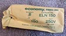 LOTE DE 4 (CUATRO) ESLABONES DE RENOVACIÓN ECONÓMICOS ELN-150 para FUSIBLES, 150A, 250V