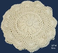 6pcs 12 Round Crochet Lace Doily Beige 100% Cotton Handmade, Set Of 6 Pieces, N on sale 6pcs 12 Round Crochet Lace Doily Beige 100% Cotton Handmade, Set Of 6 Pieces, N on sale