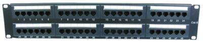 CAT 6 Netzwerk Patchpanel Rackmontage RJ45 Ethernet Hub 19'' Racks 49 Port 2HE