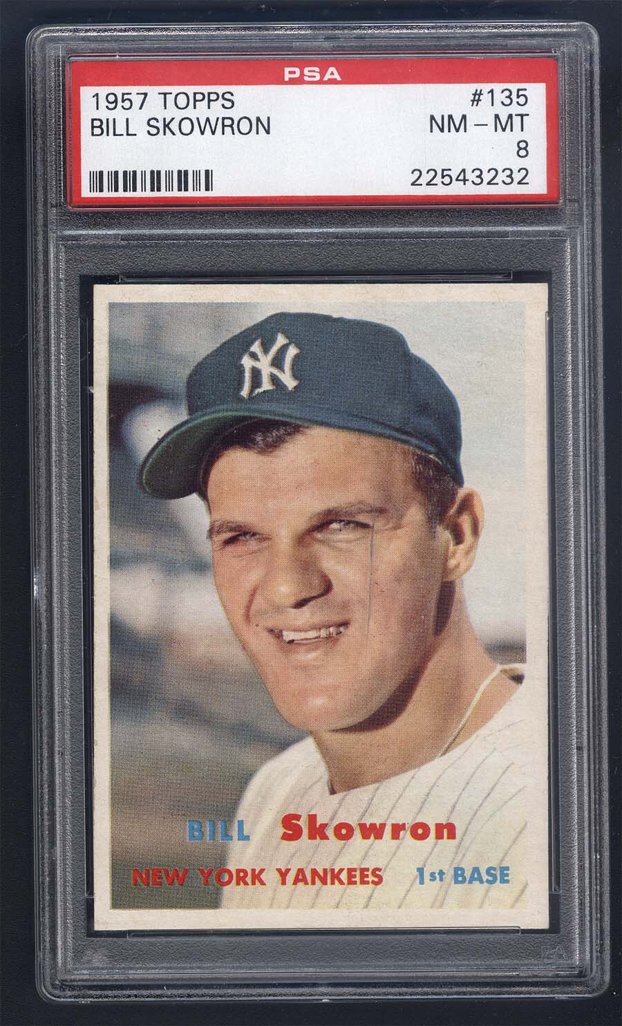 1957 Topps #135 Bill Skowron PSA 8
